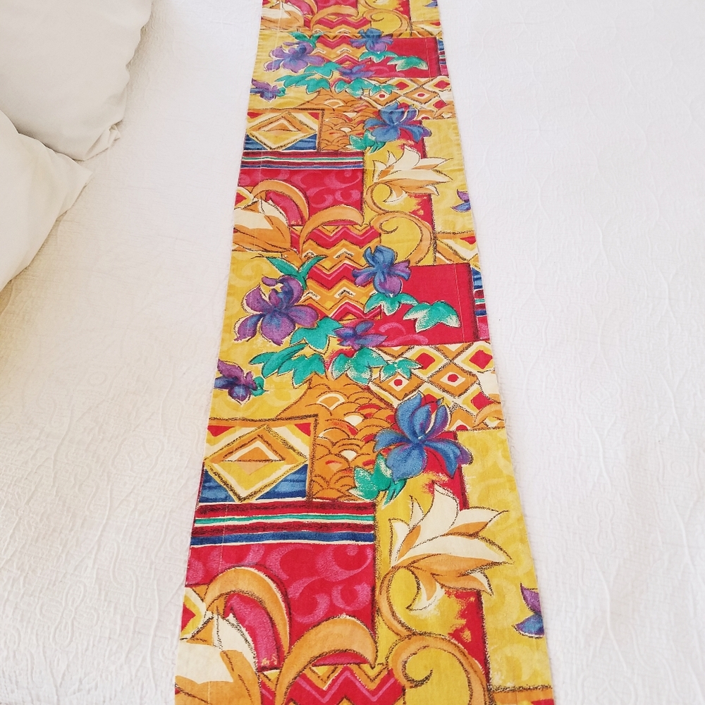 Colorful Long Table Runner- 60" Long